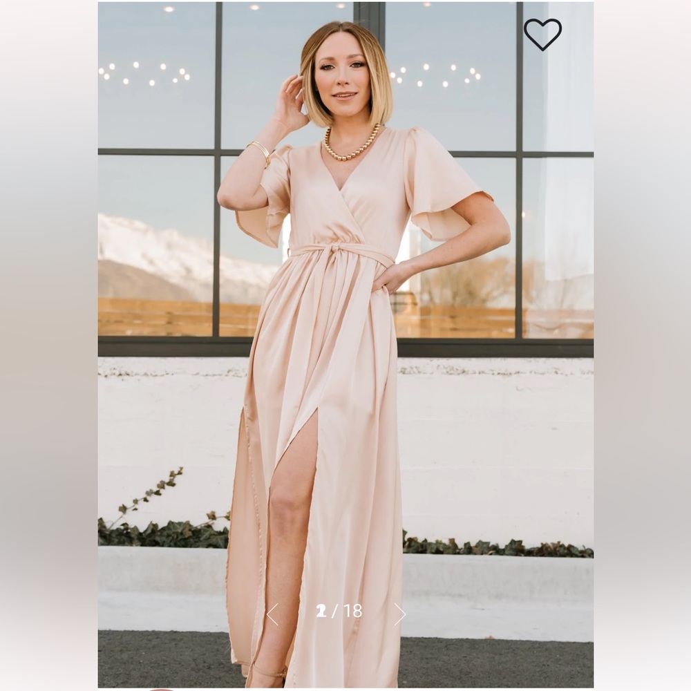 NWT Baltic Born Sicily Satin Maxi Dress